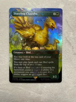 MTG - Final Fantasy - Traveling Chocobo - Chocobo Track Foil - Mythic 0568 - Image 1