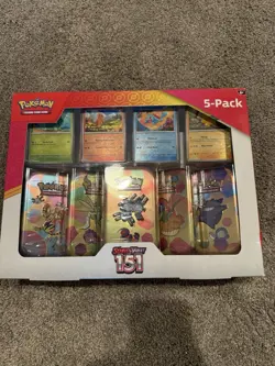 New In Box Pokemon Trading Card Game 5 Pack Scarlet And Violet 151 - Image 1
