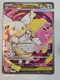 Pokemon Mega Audino EX 253/217 Ascended Heroes Ultra Rare Near Mint - Image 1