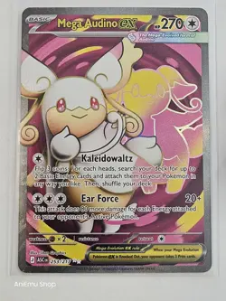 Pokemon Mega Audino EX 253/217 Ascended Heroes Ultra Rare Near Mint - Image 3