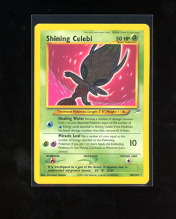 2002 Neo Destiny Shining Celebi 106/105 Holo Foil Pokemon Secret Rare - Image 1
