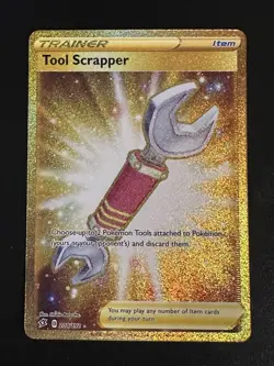 Tool Scrapper 208/192 Pokemon Rebel Clash Full Art Gold Secret Rare Holo NM - Image 1