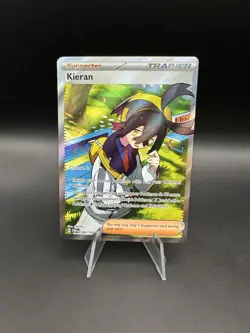 Kieran 206/167 Ultra Rare Pokemon Tcg Twilight Masquerade Full Art Trainer NM - Image 1