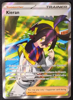 Kieran - 206/167 - Ultra Rare Full Art - Pokemon TCG Twilight Masquerade NM - Image 3
