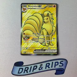 Ninetales ex 186/165 151 Pokemon Card Full Art Ultra Rare Scarlet And Violet - Image 1