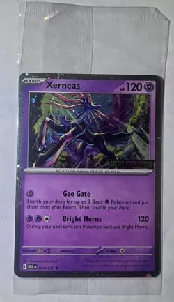 Xerneas 064/132 Best Buy Stamped Promo - Pokemon TCG Mega Evolutions Sealed - Image 1