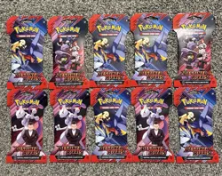 Pokemon Destined Rivals Sleeved Booster Packs Lot of 10 - Factory Sealed - Image 1