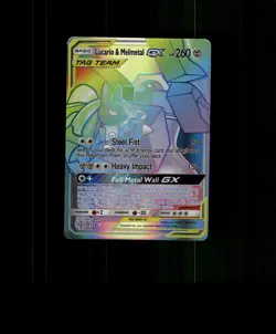 Fan-Art READ DESCRIPTION BELOW HOLO LUCARIO Card Melmetal Pokemon Card p3 - Image 1
