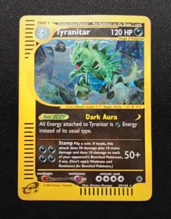 Pokemon Card-Tyranitar-29/165-Expedition- Holo-ENG-Played - Image 1