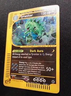 Pokemon Card-Tyranitar-29/165-Expedition- Holo-ENG-Played - Image 3