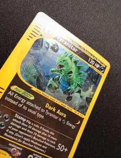 Pokemon Card-Tyranitar-29/165-Expedition- Holo-ENG-Played - Image 4