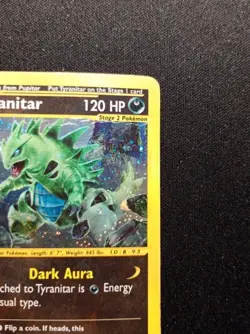 Pokemon Card-Tyranitar-29/165-Expedition- Holo-ENG-Played - Image 5
