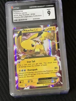 Pikachu ex Pokemon Legendary Collection Black Star Promo #XY84 CGC 9 - Image 1