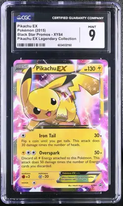 Pokemon Pikachu EX Black Star Promo XY84 Holo CGC 9 Pokemon Card - Image 3