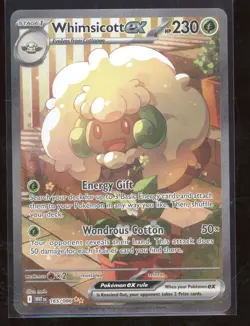 2025 Pokemon Scarlet & Violet White Flare Whimsicott ex Secret Rare #165/086 - Image 1