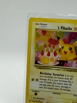 Pokemon ______'s Pikachu 50 HP Promo Holo Card Wotc 24/53 English - Image 3