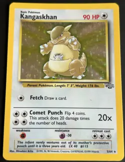 Pokemon TCG Kangaskhan 5/64 Jungle Holo MP - Image 1