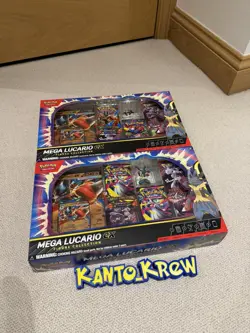 Pokemon TCG: Mega Lucario ex Figure Collection Box - New & Sealed x 2 - Image 1