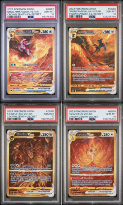 PSA 10 Crown Zenith Gold Lot- Giratina GG69, Arceus GG70, Palkia, Dialga Pokemon - Image 1