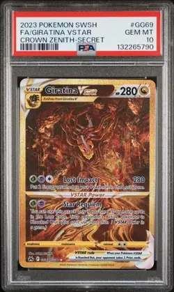 PSA 10 Crown Zenith Gold Lot- Giratina GG69, Arceus GG70, Palkia, Dialga Pokemon - Image 2