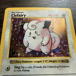 Pokemon TCG Clefairy Holo Card Base Set, Shadowless Rare, 5/102 - Image 2