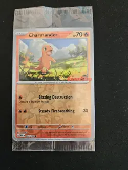 Charmander GameStop Stamped 151 Pokemon Card US Exclusive Promo Sealed 004/165 - Image 1