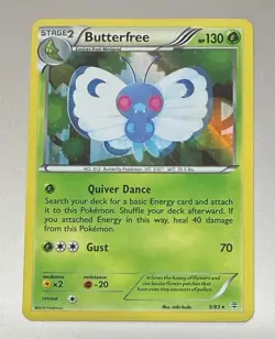 POKEMON TCG BUTTERFREE 5/83 GENERATIONS RARE HOLO MINT PACK TO SLEEVE - Image 1