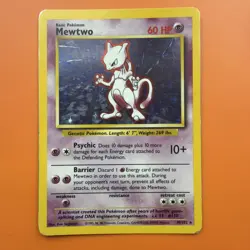 🔥 Pokemon TCG - Mewtwo (Base Set 10/102) - Rare Holo - Lightly Played 🇬🇧 - Image 1