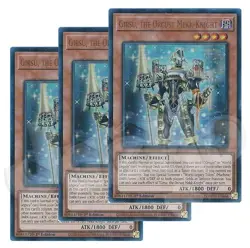 Yugioh Girsu the Orcust Mekk-Knight x 3 - 1st Edition Ultra Rare NM - Free Holo - Image 1