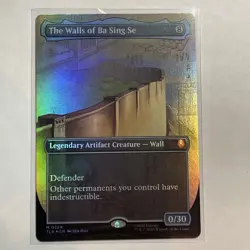 MTG - TLA - #329 The Walls of Ba Sing Se Borderless Foil Near Mint or Better - Image 1