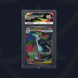 Pokemon TCG Mega Charizard X EX 109/094 Phantasmal Flames ACE GRADING PERFECT 10 - Image 1