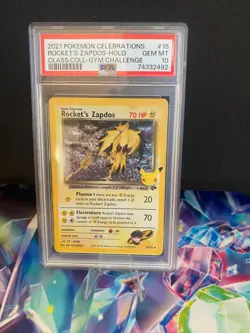 Rockets Zapdos 15/132 2021 Pokemon celebrations - PSA 10 - Image 1