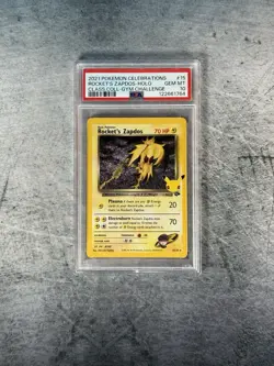 Pokemon TCG Rockets Zapdos Holo Classic Collection 15/132 Celebrations PSA 10 - Image 1