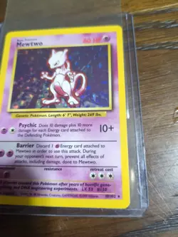 Pokemon TCG Mewtwo Base Set 10/102 Holo 1999-2000 Wizards NM - Image 2