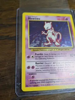 Pokemon TCG Mewtwo Base Set 10/102 Holo 1999-2000 Wizards NM - Image 3