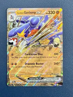 Cynthia's Garchomp ex Pokemon Prize Pack Series 8 DRI 104/182 NM - Image 1