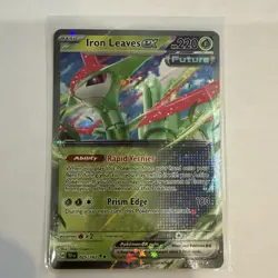 Pokemon SV Temporal Forces Iron Leaves EX Double Rare Card 025/162 Future - Image 2
