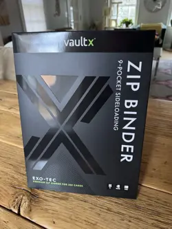 Vault X Signature Black 9-Pocket Exo-Tec Zip Binder - 360 Cards -New-Fast Ship - Image 1