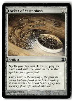 MTG Locket of Yesterdays - Time Spiral Moderately Played English - Image 1