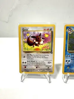 Eevee lution Flareon Jolteon Vaporeon HOLOS 1999 Jungle Pokemon Cards - NM/Mint - Image 2