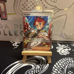 Pokemon TCG Stellar Crown Crispin Full Art Ultra Rare Card 164/142 NM/MINT - Image 1