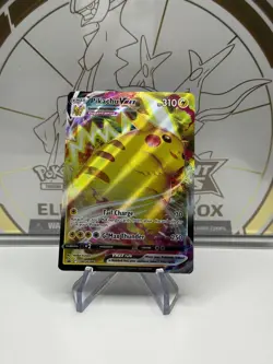 💥 Pokemon Pikachu VMAX Sword & Shield Black Star Promo SWSH286 Full Art HOLO - Image 1