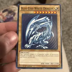 ** BLUE-EYES WHITE DRAGON ** 1ST EDITION (ORIGINAL ART) (LP) LDK2-ENK01 YUGIOH! - Image 1