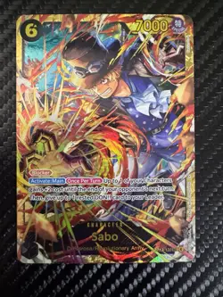 Sabo (Secret Rare) OP13-120 Carrying on His Will 6 Cost 7000 Power Foil - Image 1