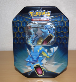 Pokemon TCG Hidden Fates Gyarados GX Tin Factory Sealed - Image 1