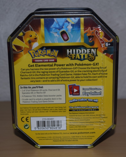 Pokemon TCG Hidden Fates Gyarados GX Tin Factory Sealed - Image 4