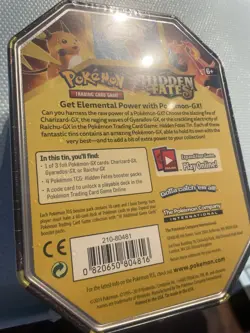 Pokemon TCG Gyarados GX Hidden Fates Tin Factory Sealed Brand New - Image 2