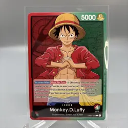 One Piece MONKEY.D.LUFFY Demo Pre Errata Alpha “not for sale” border OP01-003 - Image 1