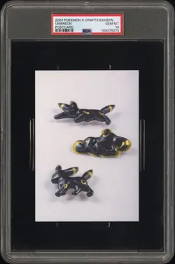 2024 POKEMON X CRAFTS EXHIBITION AZABUDAI HILLS GALLERY POSTCARD UMBREON PSA 10 - Image 1