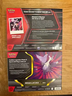 Pokemon TCG Team Rocket Mewtwo EX Box + Mega Latias EX Box - New & Sealed Bundle - Image 2